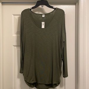 Old Navy olive green long sleeve NWT